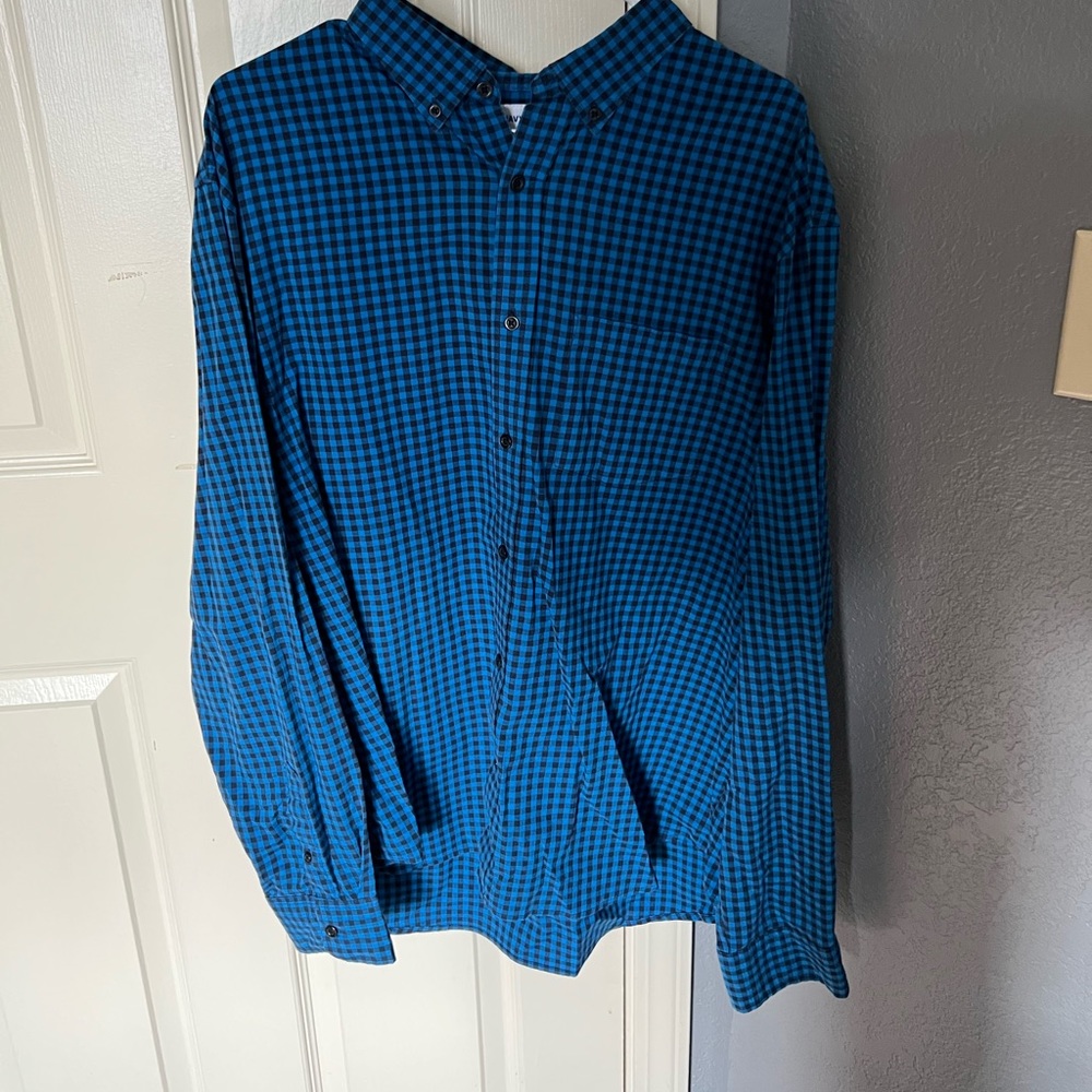 XL Old navy button up-button down shirt bundle of two-used-blue-white